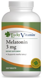 LuckyVitamin   Melatonin 3 mg.   200 Tablets