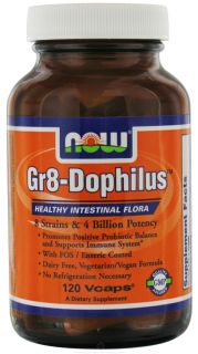 NOW Foods   Gr8 Dophilus   120 Vegetarian Capsules