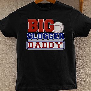 Personalized Father & Son Baseball T Shirts   Big Slugger