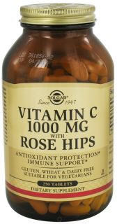 Solgar   Vitamin C With Rose Hips 1000 mg.   250 Tablets