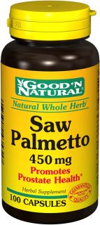 Good N Natural   Saw Palmetto 450 mg.   100 Capsules