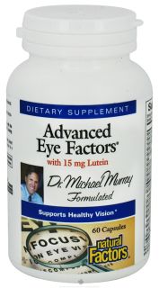 Natural Factors   Dr. Murrays Advanced Eye Factors with 15 mg Lutein   60 Capsules