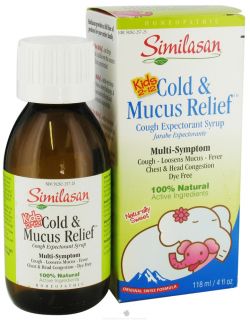 Similasan   Kids 2 12 Cold & Mucus Relief Cough Expectorant Syrup   4 oz.