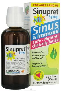 Bionorica   Sinupret Kids Sinus & Immune Syrup   3.38 oz.