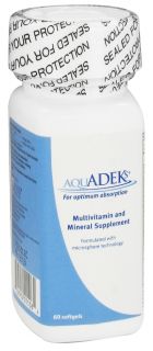 Yasoo Health Inc.   AquADEKs Multivitamin and Mineral Supplement   60 Softgels