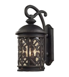 Tuscany Coast 2 Light Outdoor Wall Lights in Weathered Charcoal 42061/2