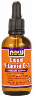 NOW Foods   Liquid Vitamin D 3 400 IU   2 oz.