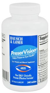 Bausch & Lomb   PreserVision AREDS Formula   240 Tablet(s)