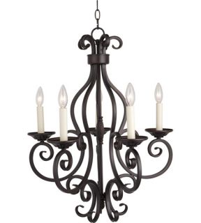 Manor 5 Light Chandeliers in Oil Rubbed Bronze 12215OI