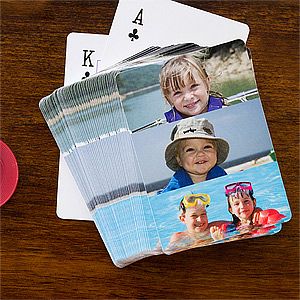 Personalized Photo Playing Cards   Three Picture Collage