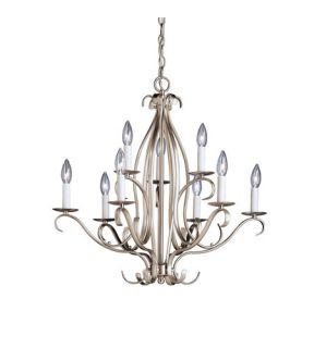 Portsmouth 9 Light Chandeliers in Brushed Nickel 2534NI