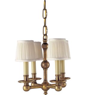 E.F. Chapman Pimlico 4 Light Chandeliers in Antique Burnished Brass CHC2150AB