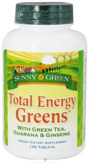 Sunny Green   Total Energy Greens   120 Tablets
