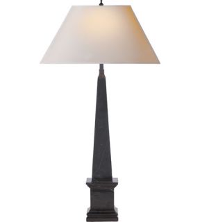 Alexa Hampton Vivien 1 Light Table Lamps in Black Marble AH3049BM NP