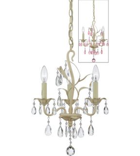 Ophelia 3 Light Chandeliers in Antique Ivory OE5003AY