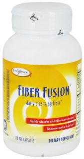 Enzymatic Therapy   Fiber Fusion Daily Cleansing Fiber   120 Vegetarian Capsules