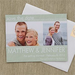 Personalized Photo Wedding Save The Date Cards   Simply Timeless