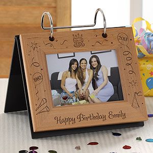 Happy Birthday Personalized Flip Photo Album