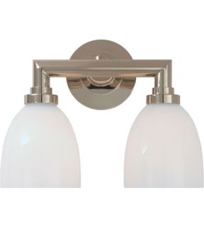 E.F. Chapman Wilton 2 Light Bathroom Vanity Lights in Chrome SL2842CH WG
