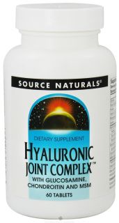 Source Naturals   Hyaluronic Joint Complex With Glucosamine, Chondroitin, and MSM   60 Tablets