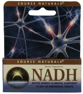 Source Naturals   NADH Sublingual Peppermint 10 mg.   30 Tablets