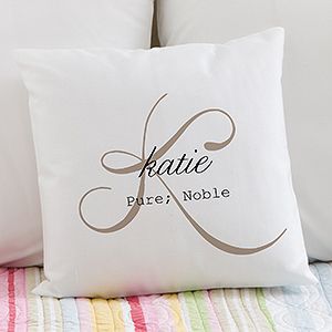 Personalized Throw Pillows   Name Meaning