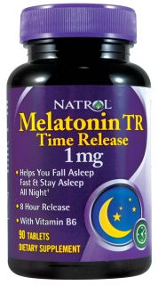 Natrol   Melatonin Time Release 1 mg.   90 Tablets