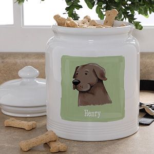 Personalized Dog Treat Jar   Dog Breeds