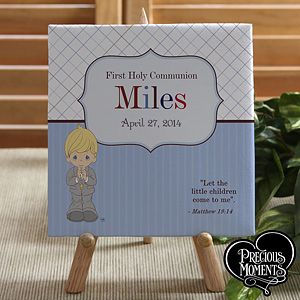 Personalized Precious Moments First Communion Keepsake Canvas