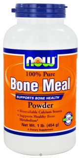 NOW Foods   Bone Meal Powder   1 lbs.