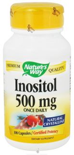 Natures Way   Inositol 500 mg.   100 Capsules