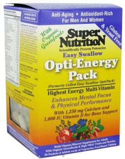Super Nutrition   Opti Energy Pack Easy Swallow   90 Packet(s) formerly Easy Swallow Opti Pack