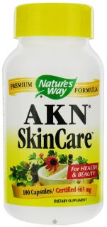 Natures Way   AKN (acne) Skin Care 465 mg.   100 Capsules
