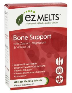 EZ Melts   Bone Support Strawberry Smoothie Flavor   60 Tablets