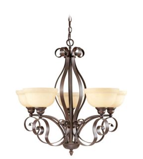 Manchester 5 Light Chandeliers in Imperial Bronze 6155 58