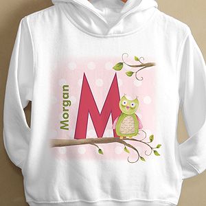 Girls Personalized Hoodie for Toddlers   Owl About You