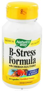Natures Way   B Stress Formula with Siberian Eleuthero   60 Capsules