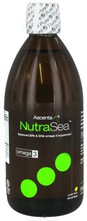 Ascenta Health   NutraSea Balanced EPA & DHA Omega 3 Supplement Lemon Flavor   16.9 oz.