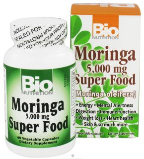 Bio Nutrition   Moringa Super Food (Moringa oleifera) 5000 mg.   60 Vegetarian Capsules