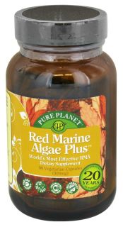 Pure Planet   Red Marine Algae Plus 500 mg.   90 Vegetarian Capsules