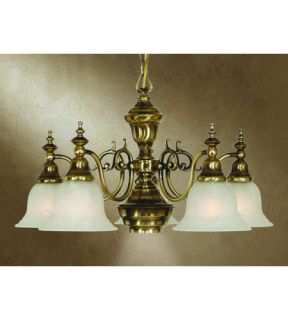 Richland 6 Light Chandeliers in Old Brass 660 18