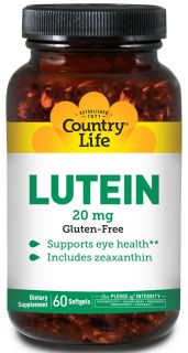 Country Life   Lutein FloraGlo 20 mg.   60 Softgels