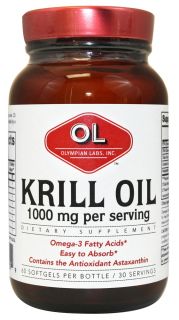 Olympian Labs   Krill Oil 1000 mg.   60 Softgels