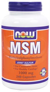 NOW Foods   MSM 1000 mg.   240 Capsules