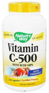 Natures Way   Vitamin C 500 with Rose Hips   250 Capsules
