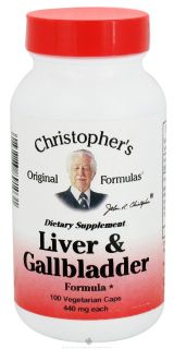 Dr. Christophers Original Formulas   Liver & Gallbladder Formula   100 Vegetarian Capsules
