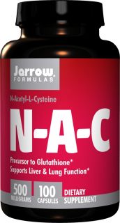 Jarrow Formulas   N A C 500 mg.   100 Capsules