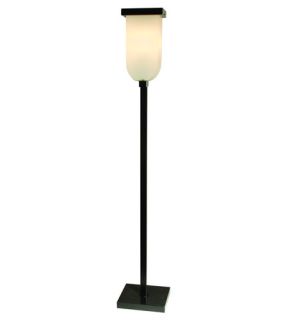 Aramis 1 Light Floor Lamps in Satin Black TF6979