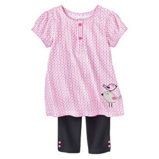 Just One YouMade by Carters Girls 2 Piece Set   Pink/Black 4T