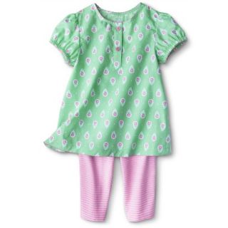 Just One YouMade by Carters Girls 2 Piece Set   Light Green/White 3T